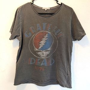 Retro Distressed Grateful Dead T Shirt Junk Food Jerry Garcia Deadhead